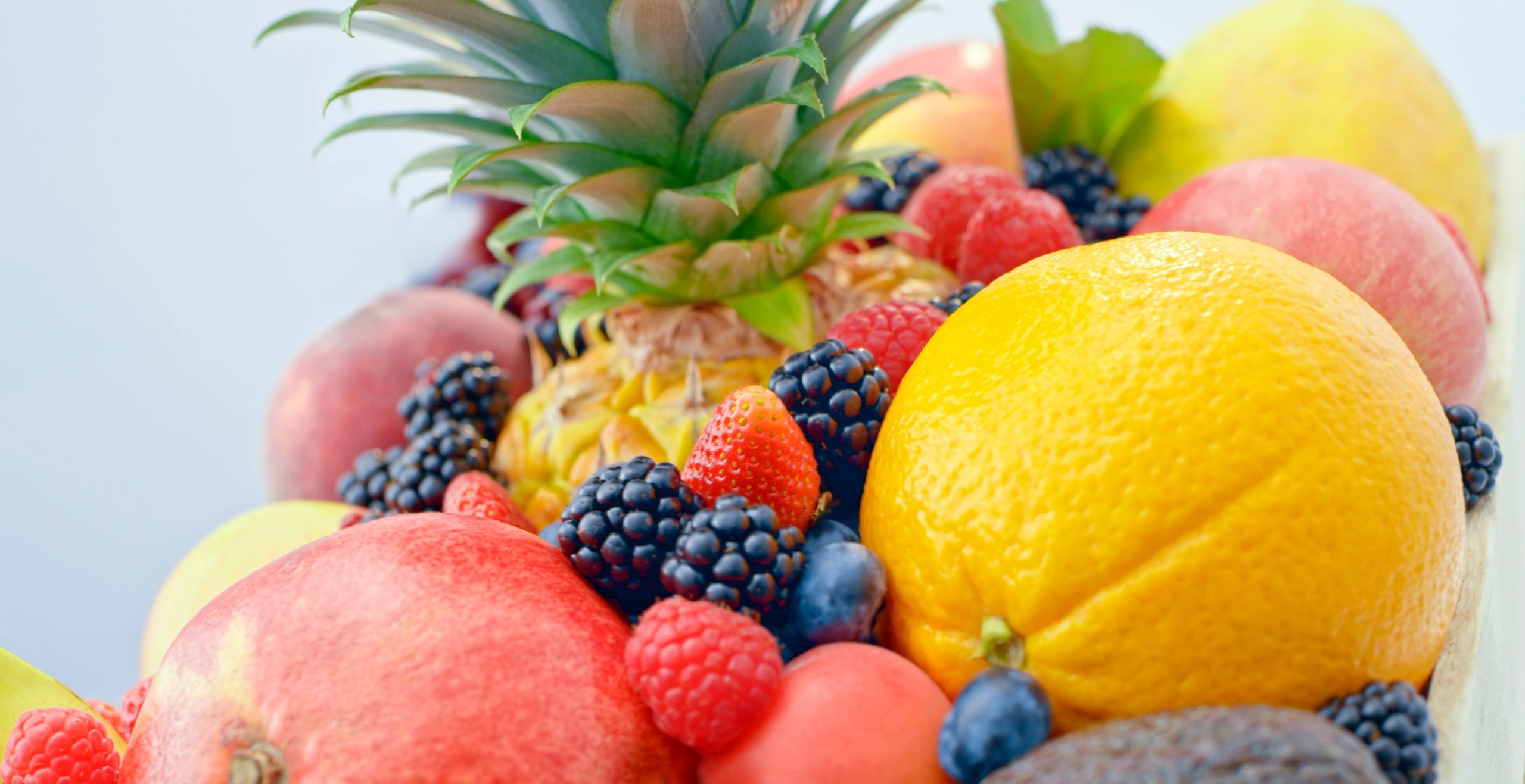 Close-up of fresh colourful fruits